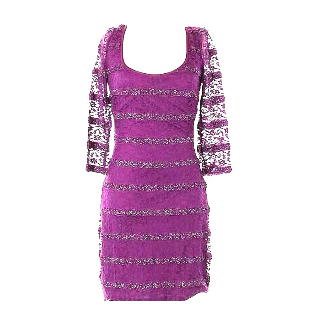 Guess purple cocktail dress